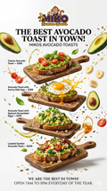 MIKO AVOCADO TOAST MENU 2026