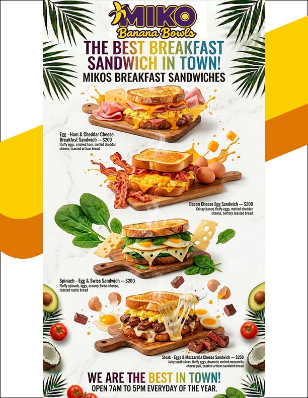 MIKOS MENU FOOD MENUE